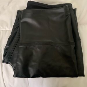 Black Leather Leggings